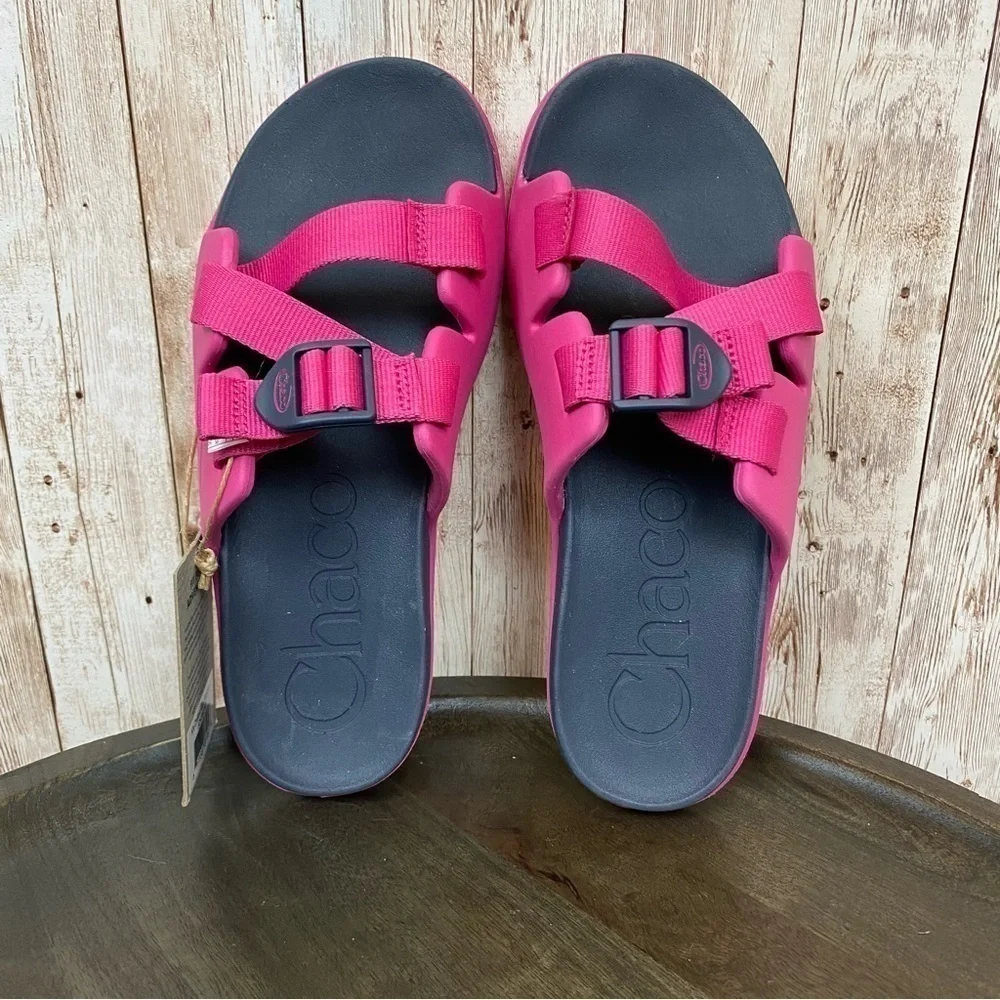 Chaco Chillos Kids Magenta Slide Sandals Size‎ 5